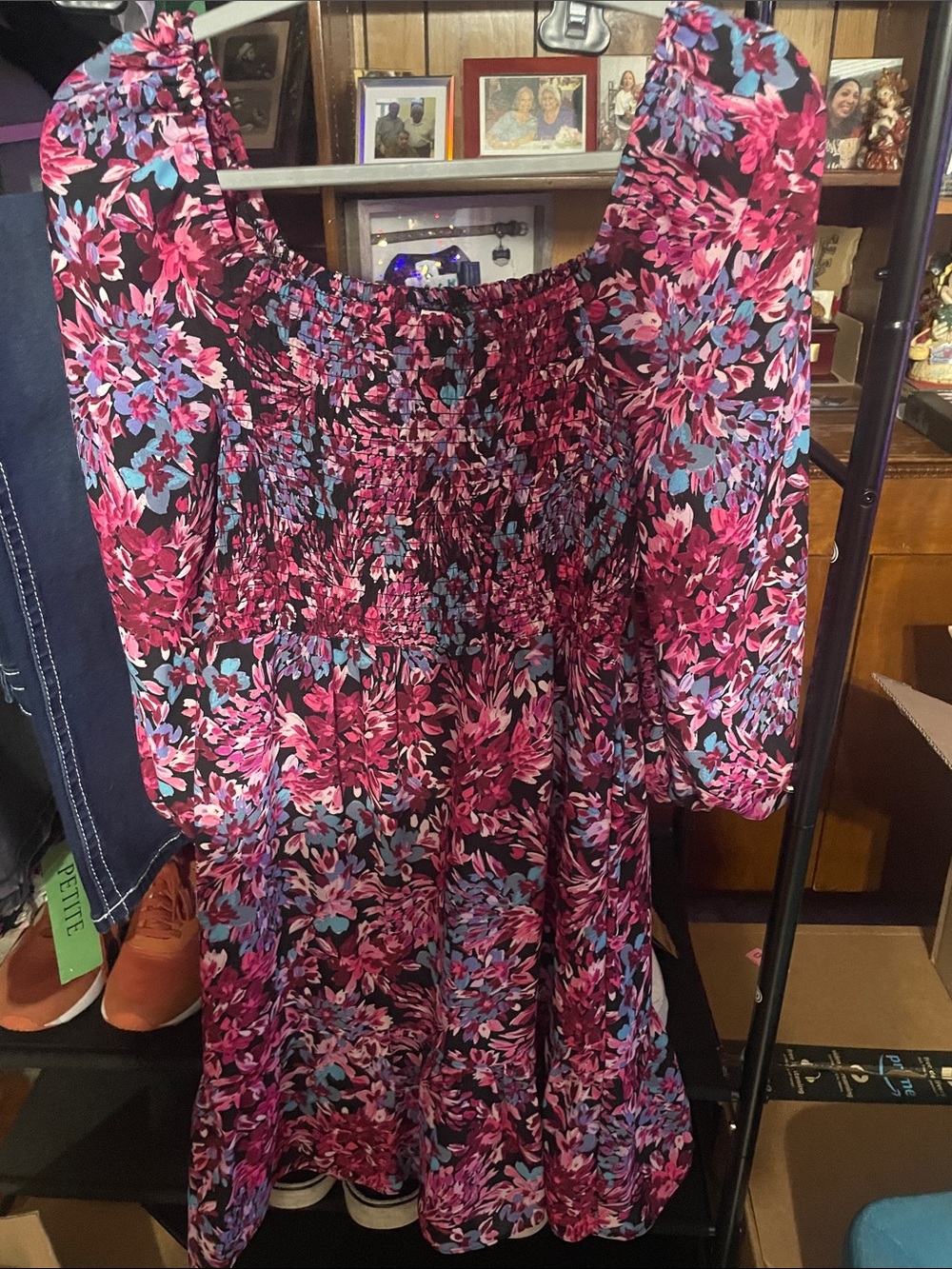 Nanette Lepore Pink Floral Long Sleeve Dress